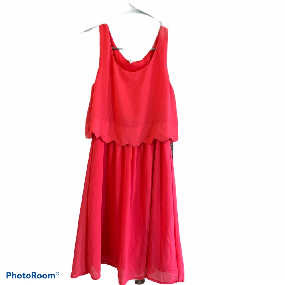 Red camel dress